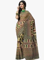 Triveni Sarees Beige Printed Casual Saree