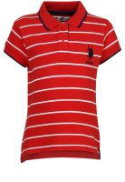 U.S. Polo Assn. Red Casual Polo T-Shirts