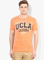 Ucla Orange Round Neck T-Shirt