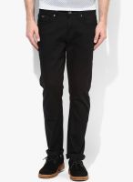United Colors of Benetton Black Solid Skinny Fit Jeans