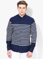 United Colors of Benetton Blue Regular Fit Casual Shirt