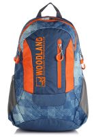 Woodland Navy Blue/Orange Backpack