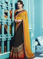 Xclusive Chhabra Black Embroidered Saree