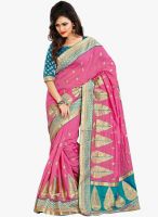 Xclusive Chhabra Pink Embellished Saree