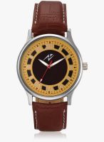 Yepme Brown Leatherette Analog Watch