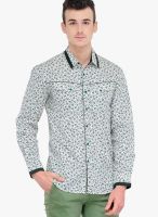 Yepme Green Printed Casual Shirt