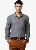 Yepme Grey Solid Regular Fit Formal Shirt
