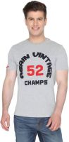 Again Vintage Printed Men's Round Neck Grey T-Shirt