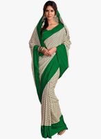 Apple Creation BEIGE PRINTED SAREE