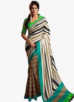 Apple Creation MULTICOLOURED STRIPED SAREE