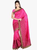 Apple Creation PINK EMBROIDERED SAREE