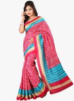 Apple Creation PINK PRINTED SAREE