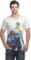 Avenger Printed Men's Round Neck Grey T-Shirt