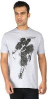Bestee's Graphic Print Men's Round Neck Grey T-Shirt