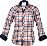 Blacksoul Men's Checkered Casual Red Shirt