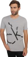 Calvin Klein Printed Men's Round Neck Grey T-Shirt