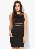 Candies By Pantaloons Black Colored Solid Bodycon Dress