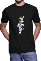 Fanideaz Printed Men's Round Neck Black T-Shirt