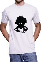 Fanideaz Printed Men's Round Neck White T-Shirt