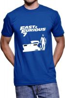 Fanideaz Printed Men's Round Neck Blue T-Shirt