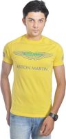 Hackett Graphic Print Men's Round Neck Yellow T-Shirt