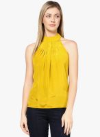 Harpa Mustard Yellow Solid Blouse