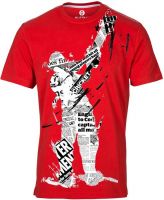 Huetrap Graphic Print Men's Round Neck Red T-Shirt