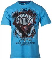 Huetrap Graphic Print Men's Round Neck Blue T-Shirt