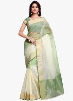 Inddus Banarasi Wooven With Gold Jari Border Saree