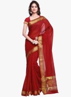 Inddus Banarasi Wooven With Gold Jari Border Saree