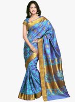 Janasya Janasya Blue Kanjivaram Art Silk Saree