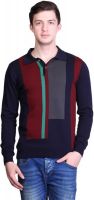Kalt Self Design Men's Polo Neck Multicolor T-Shirt