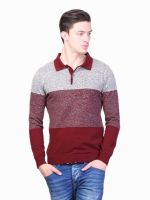 Kalt Solid Men's Polo Neck Multicolor T-Shirt