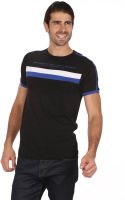 Mudo Printed Men's Round Neck Black T-Shirt