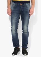 Numero Uno Blue Mid Rise Slim Fit Jeans