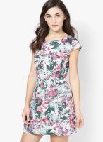 Only Pink Colored Printed Shift Dress