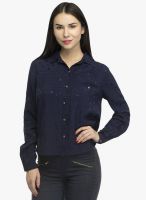 Oxolloxo Blue Solid Shirt