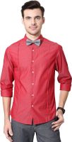 People Men's Solid Casual Red Shirt