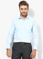 Peter England Light Blue Solid Regular Fit Formal Shirt