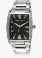 Police Pl13887ms02mj Silver/Black Analog Watch