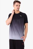 Puma Solid Men's Round Neck Grey T-Shirt