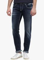 Rookies Washed Blue Slim Fit Jeans