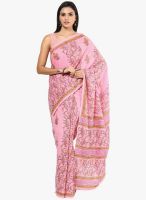 Shakumbhari Pink Printed Saree