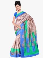 Shonaya Beige Printed Saree