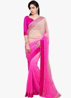 Shonaya Pink Embroidered Saree