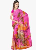 Shonaya Pink Printed Saree