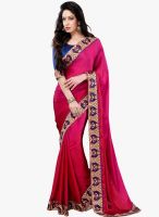 Shonaya Red Embroidered Saree