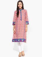 Shree Red Printed Kurtis