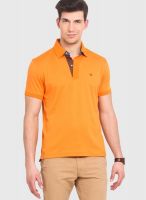 Smokestack Orange Solid Polo T-Shirts