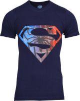 SnowFox Printed Men's Round Neck Blue T-Shirt